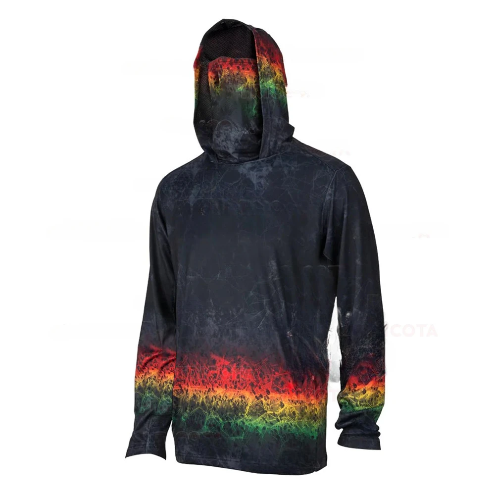 Sports Mask Breathable - Erkek Balıkçı Kapüşonlu Gömlekleri UPF 50+
