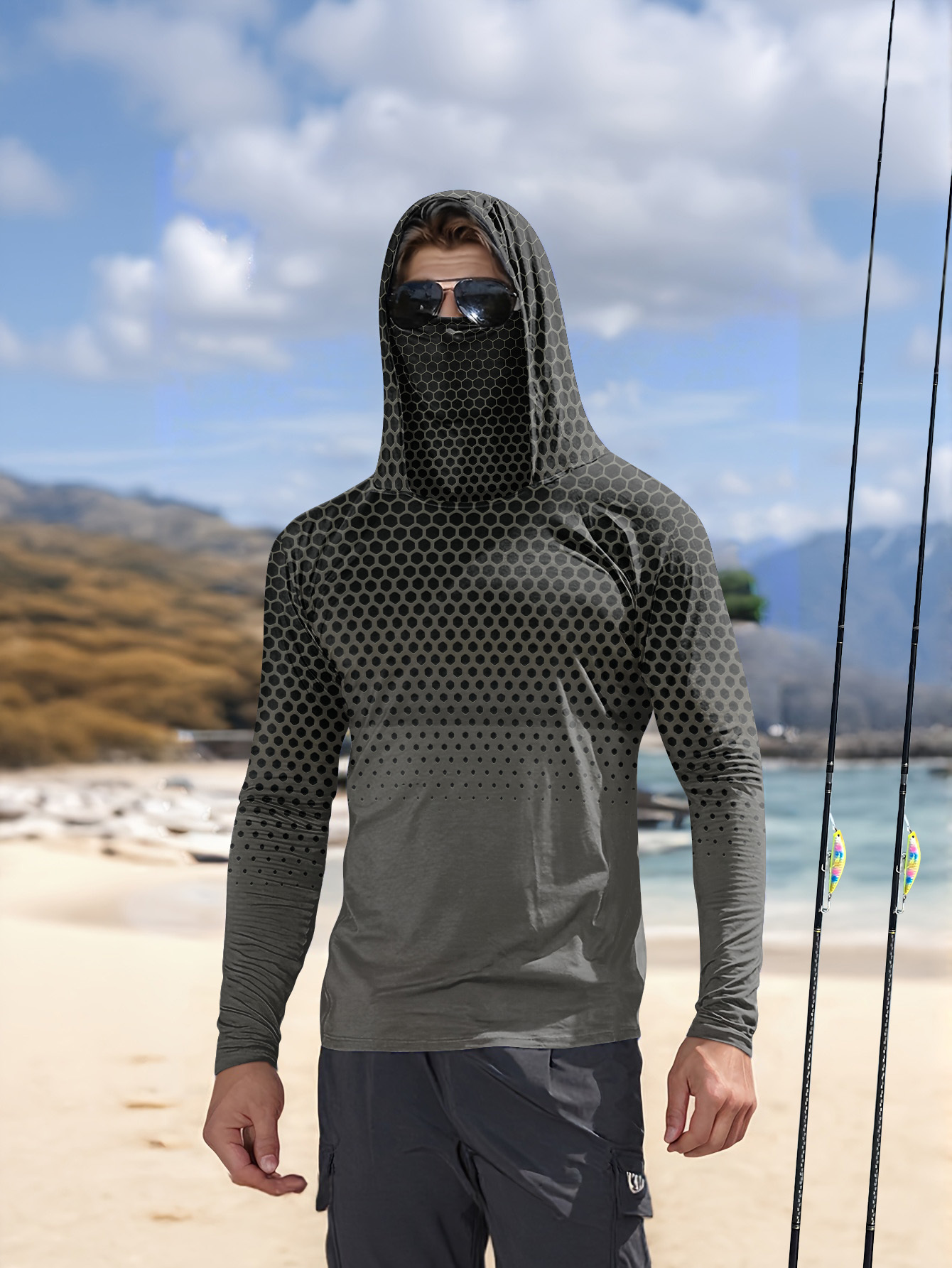 Erkek Yazlık UPF50+ Balıkçı Ka - Sports Mask Breathable incelemesi ve fiyatı