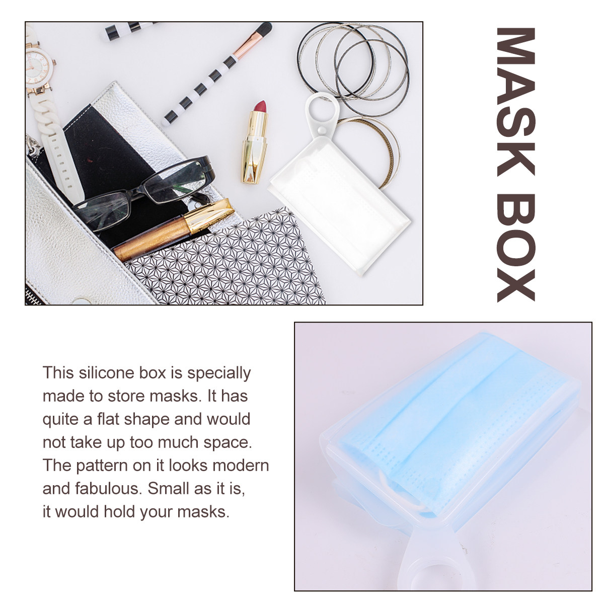 2 Adet Düz Silikon Maske Sakla - Face Mask Storage Box incelemesi ve fiyatı